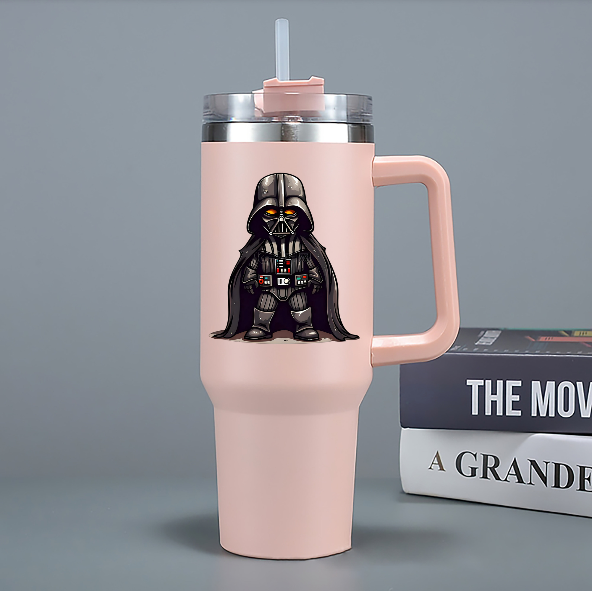 （画像用） スター・ウォーズ Star Wars 1200mL車用タンブラー - クリスタルステッカー（プラスチックストロー付き）